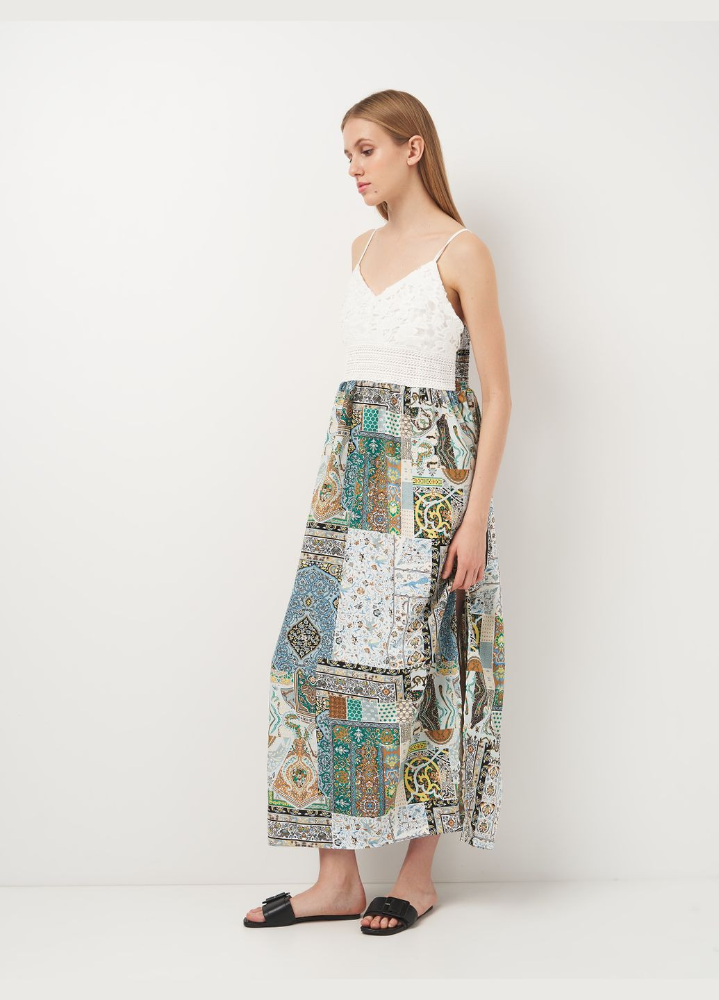 Білий повсякденний плаття, сукня CUPSHE з малюнком