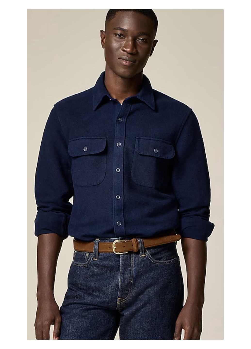 Темно-синяя рубашка J.Crew