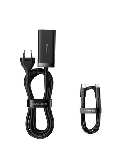 Сетевое зарядное устройство GaN3 Pro 100W 2 TypeC + 2 USB + кабель Type-C Baseus (296108100)