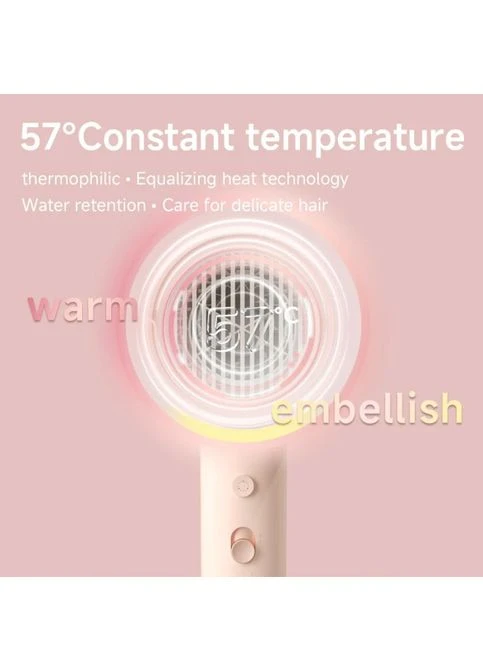 Фен Xiaomi negative ion hair dryer soft and fast dry hair care Pink (Китайська вилка) DOCO (393256120)