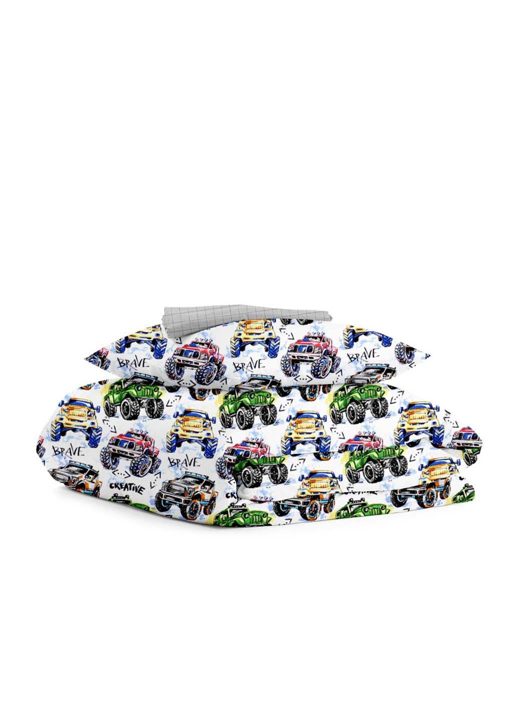 Підліткова постіль з простирадлом на гумці BRAVE CARS 155х215 см Cosas (307386381)