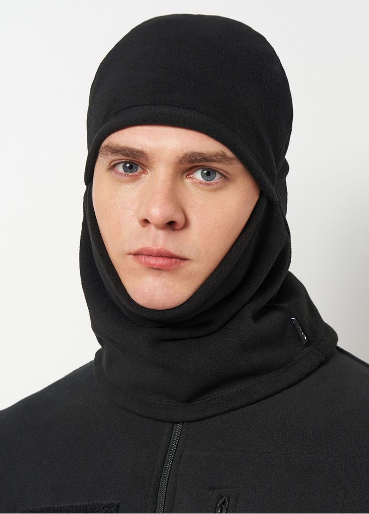 UKM балаклава флисовая черная 2-х дырочная черный флис производство - Украина