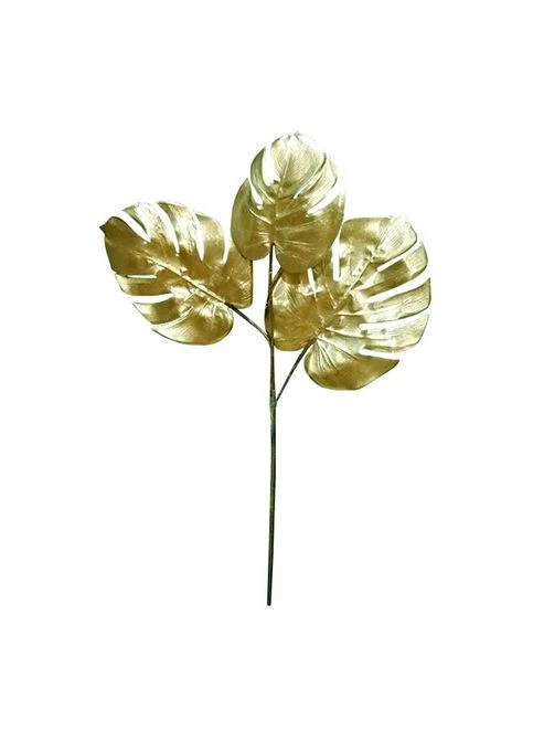 Гілка штучна Monstera, золото, 65 см (TW-20) Engard (374375014)