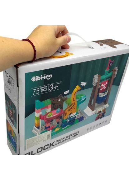 Конструктор 75 деталей Динозаври Bibi Inn іграшка для дітей ProDobro (367093018)