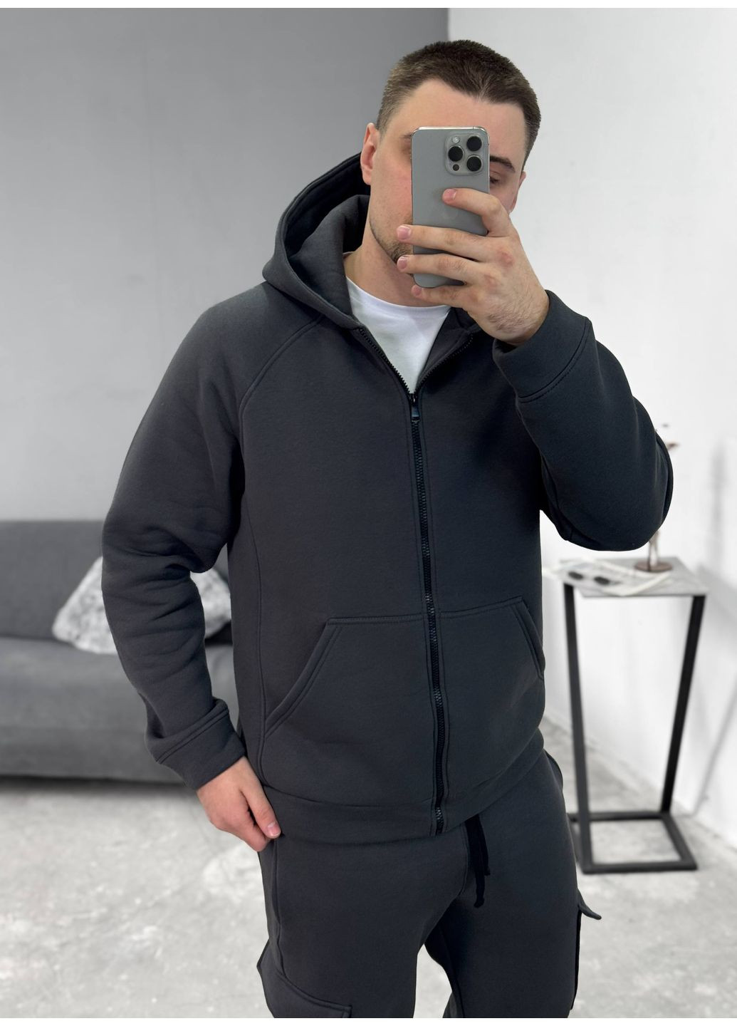 Зимовий чоловічий костюм з турецької тринитки з начосом Україна (362661808)