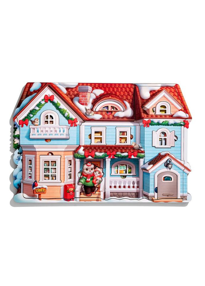 Пазл дитячий фігурний "Котячий дім" (ПСД248) PSD248, 88 елементів No Brand (330605045)