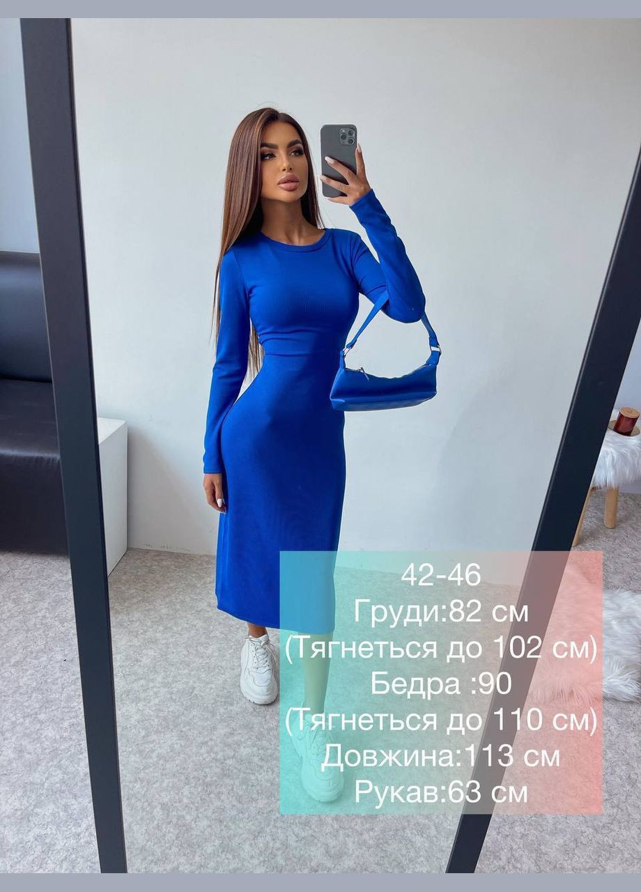 Черное кэжуал платье миди на талии на завязках No Brand однотонное