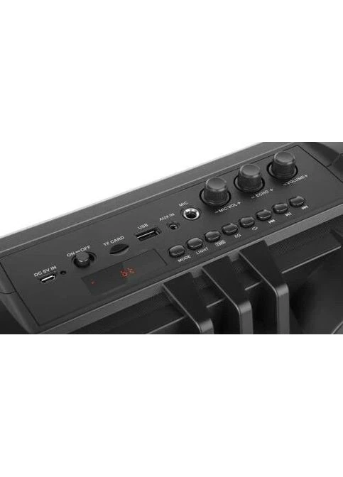 Колонка портативна 2.0 X-737, 2 x 14 Вт, пластиковий корпус, Bluetooth, USB, живлення від акумулятора, 4000 мА * год, керування Real-El (395351869)