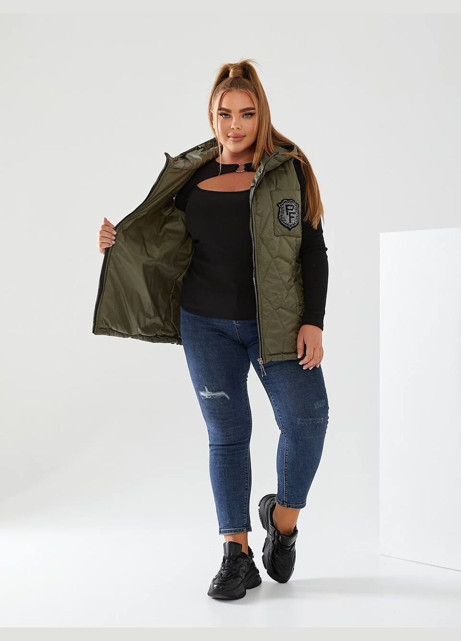 Жіноча жилетка з капюшоном колір м'ята New Trend (304988981)