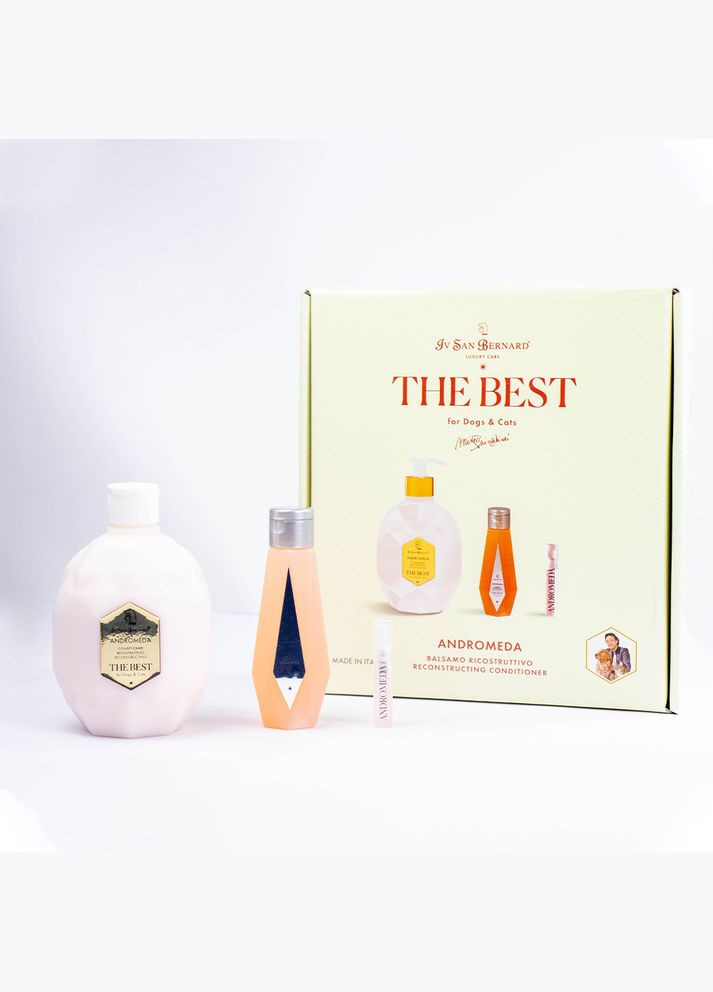 Набор ANDROMEDA кондиционер 500 мл + ANDROMEDA шампунь (пробник) + ANDROMEDA парфюм (пробник) (8022767058676) Iv San Bernard (308894323)