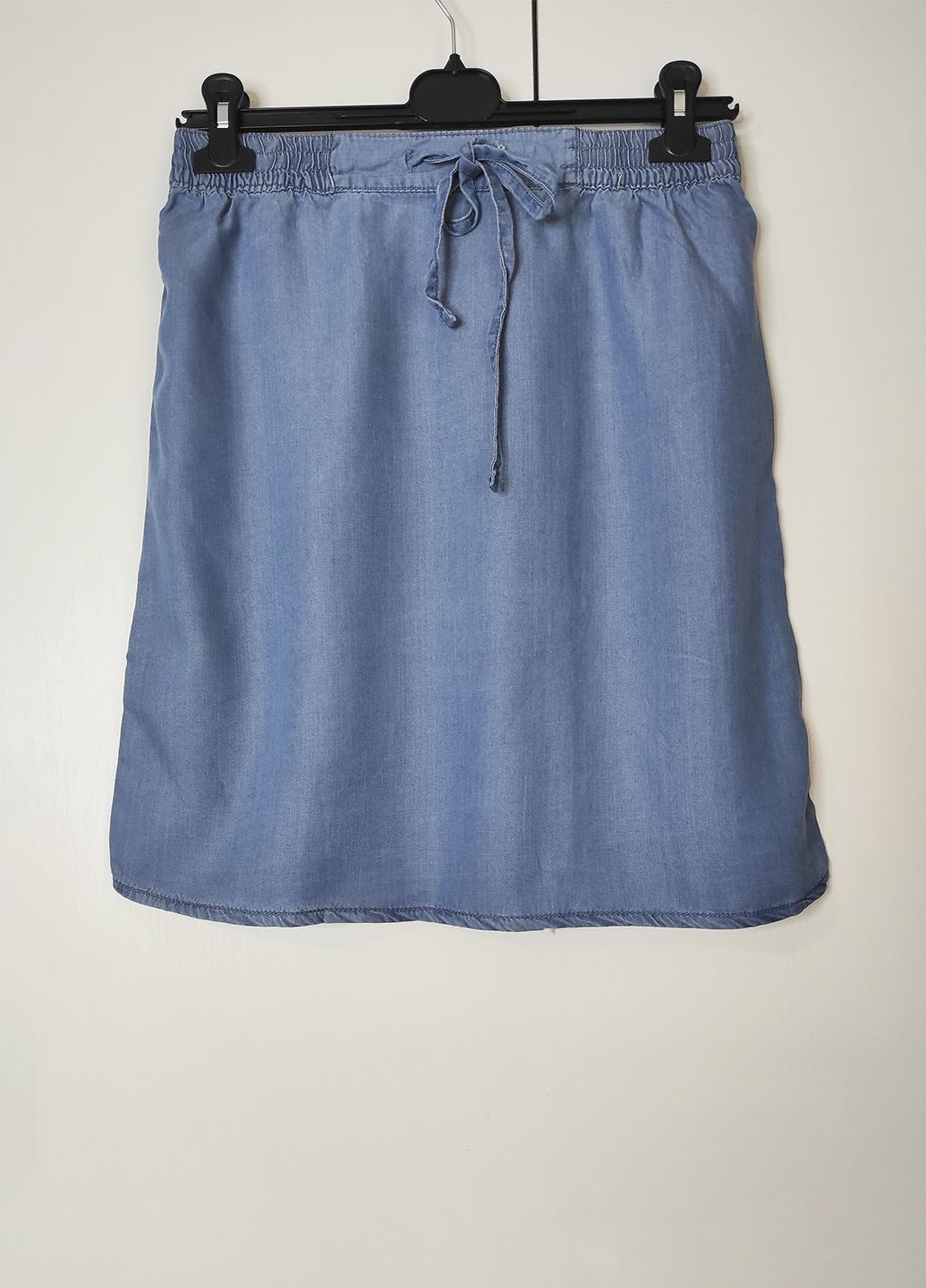 Голубая повседневный, кэжуал, джинсовая однотонная юбка Esmara
