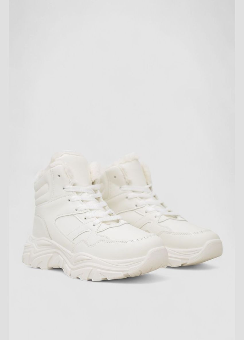 Кроссовки женские зимние на меху,, 248RDM10 Stilli белые всесезоны (313290347)