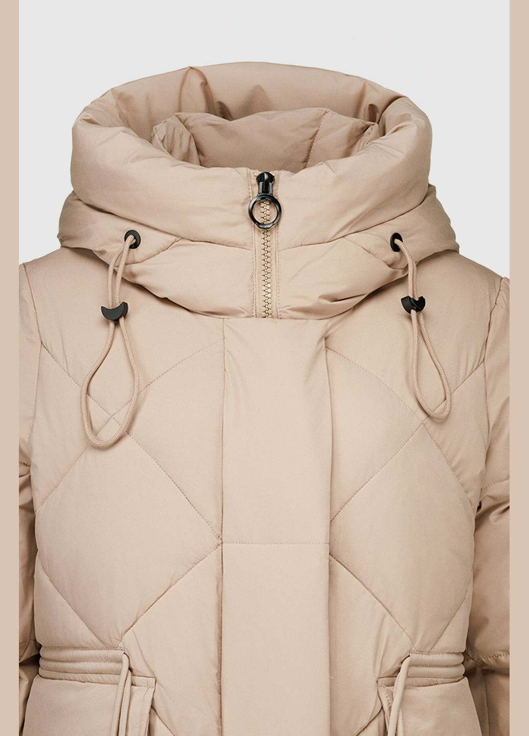 Темно-бежевий зимній Пуховик Towmy