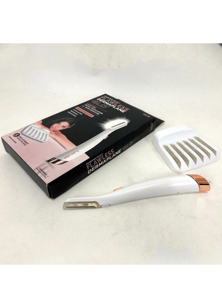 Эпилятор-пемза для ног Dermaplane Glo, Женская электробритва для удаления волос NL-580 из тела Flawless (352770522)