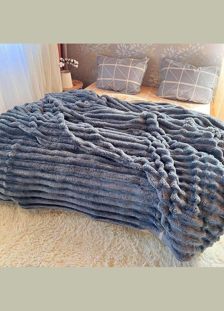 Плюшевый плед для дивана шарпей (П4К-Mpled003/2) No Brand (306633003)