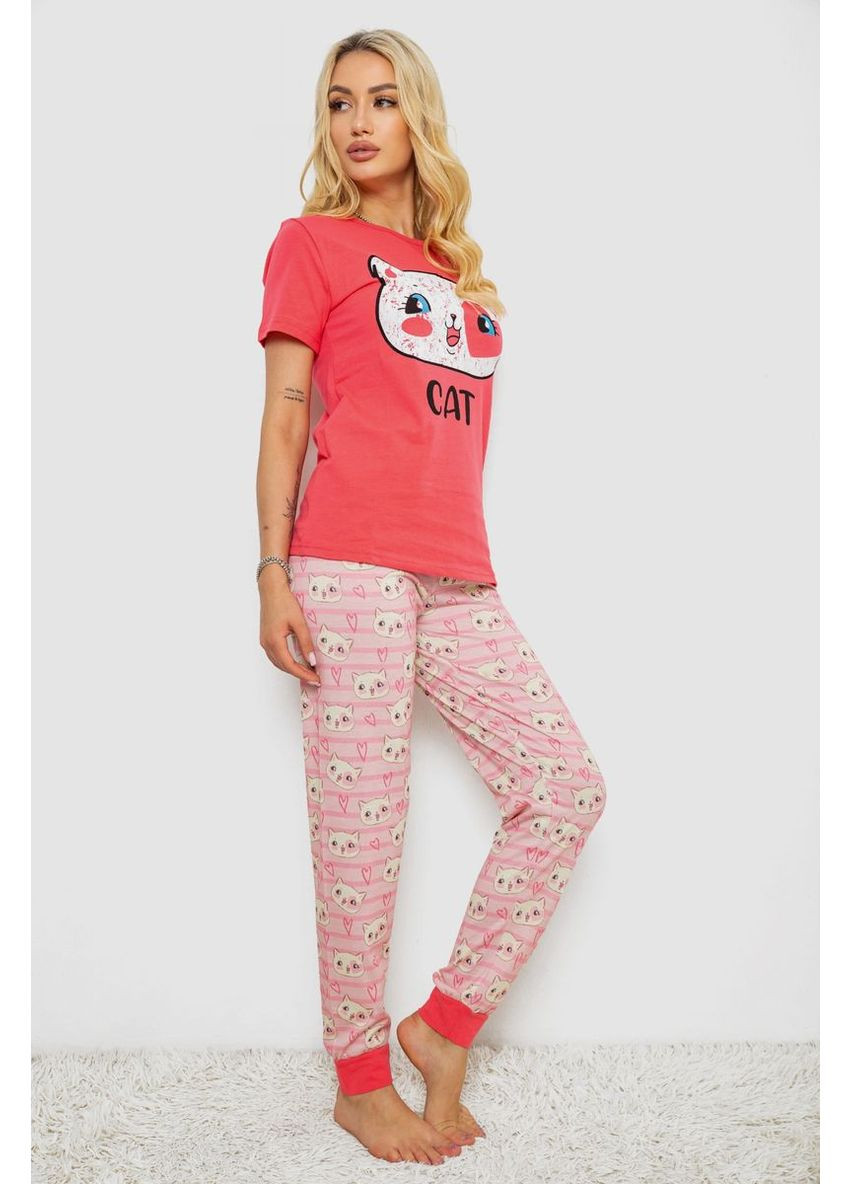 Рожева всесезон піжама жіноча з принтом Sport Line
