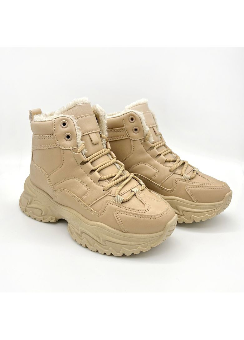 Кросівки жіночі зимові бежеві. Fashion бежеві зими (366427212)