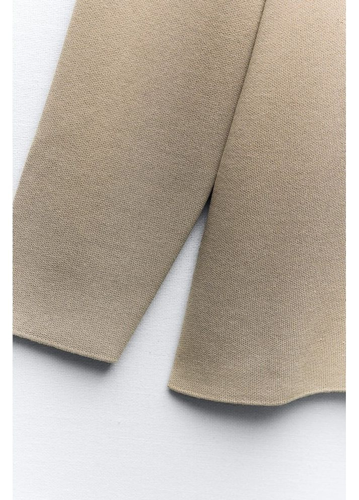 Бежевый демисезонный трикотажный свитер 6873/111 Zara