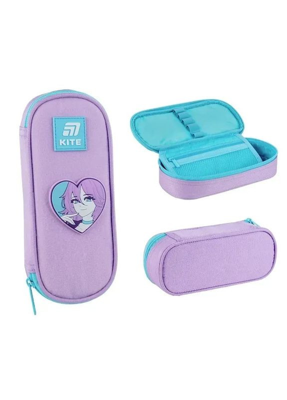 Пенал школьный 599 Kawaii Love Сиреневый (K25-599-20) Kite (336376064)