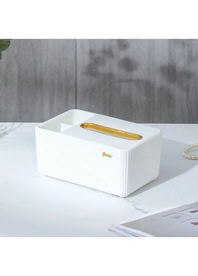 Диспенсер для серветок 14779 10х14х21 см білий No Brand (335883383)