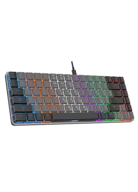 Клавиатура (MK140R) GAMEPRO MK140R Red Swich Low Profile USB Dark Gray (316223093)