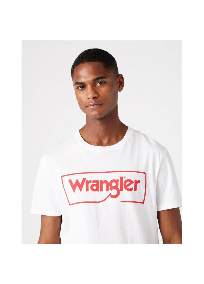 Белая футболка Wrangler