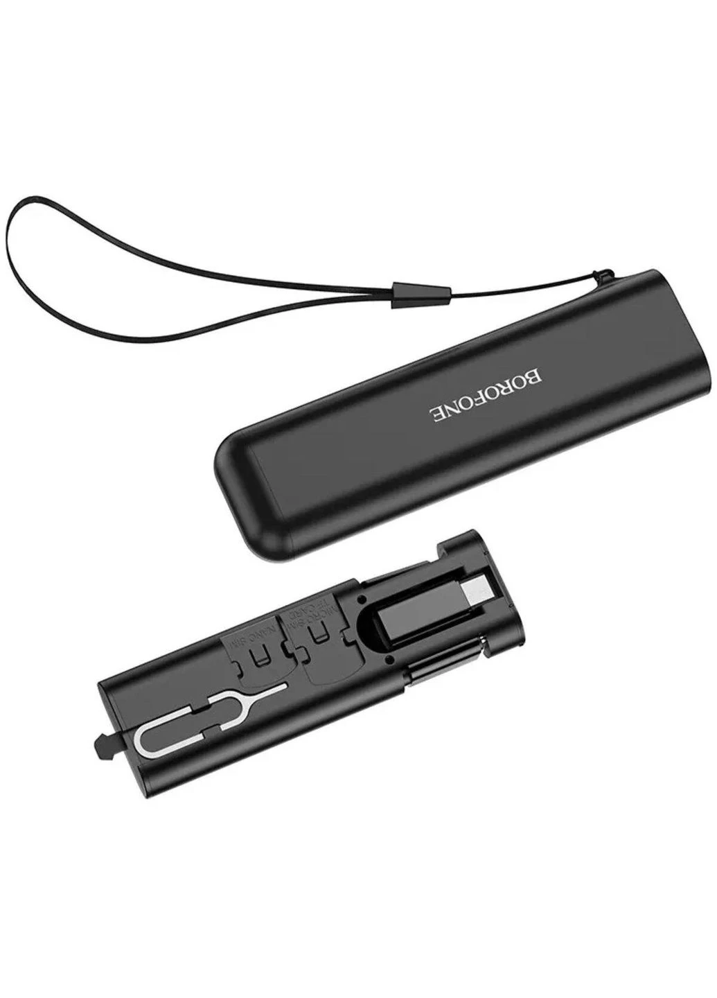 Кабель BU36 Show storage charging data cable set Black Borofone (301089858)