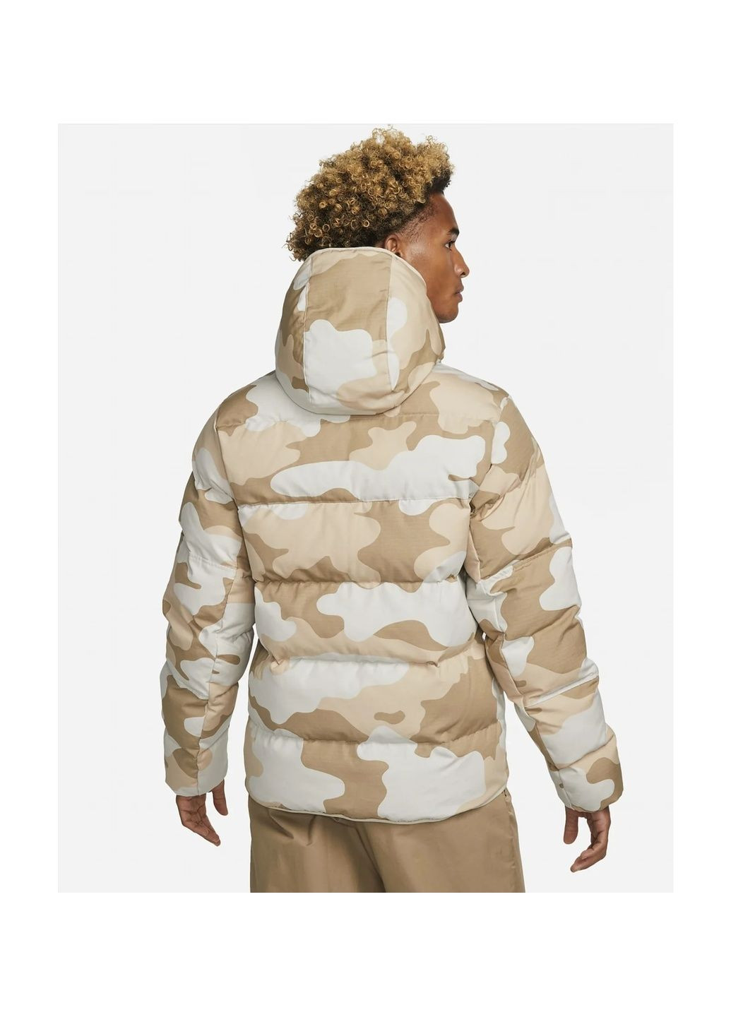 Бежева куртка чоловіча sportswear therma-fit windrunner beige dq4935-072 Nike