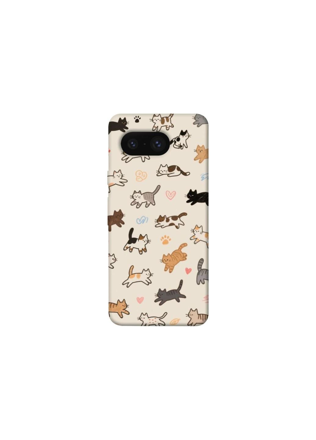 Чехол на Google Pixel 8 Cat style ver.2 Frontalka (361091772)