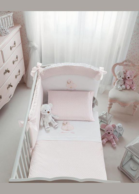 Бортик в ліжечко Baby, Miffy, арт. 4932607, біло-жовтий, 205/50 см, Італія Blumarine (361858303)