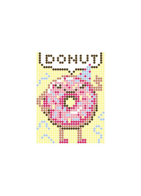 Картина за номерами стікерами в тубусі "Пончик", 33х48см, 1200 стікерів. 1869 УМНЯШКА (302713423)