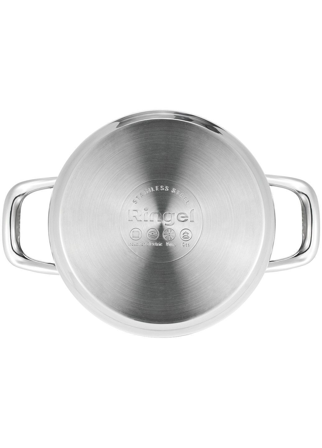 Кастрюля Grey line 22 см (4.2л) с крышкой нерж (RG-2022-22) Ringel (365276243)