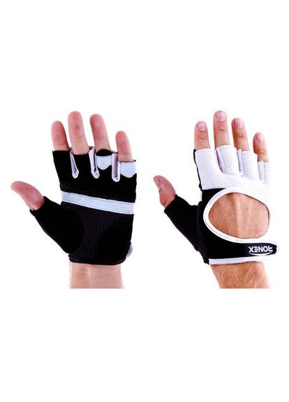 Перчатки вело, фитнес NapSweetForway S, черно-белый Ronex (362444732)