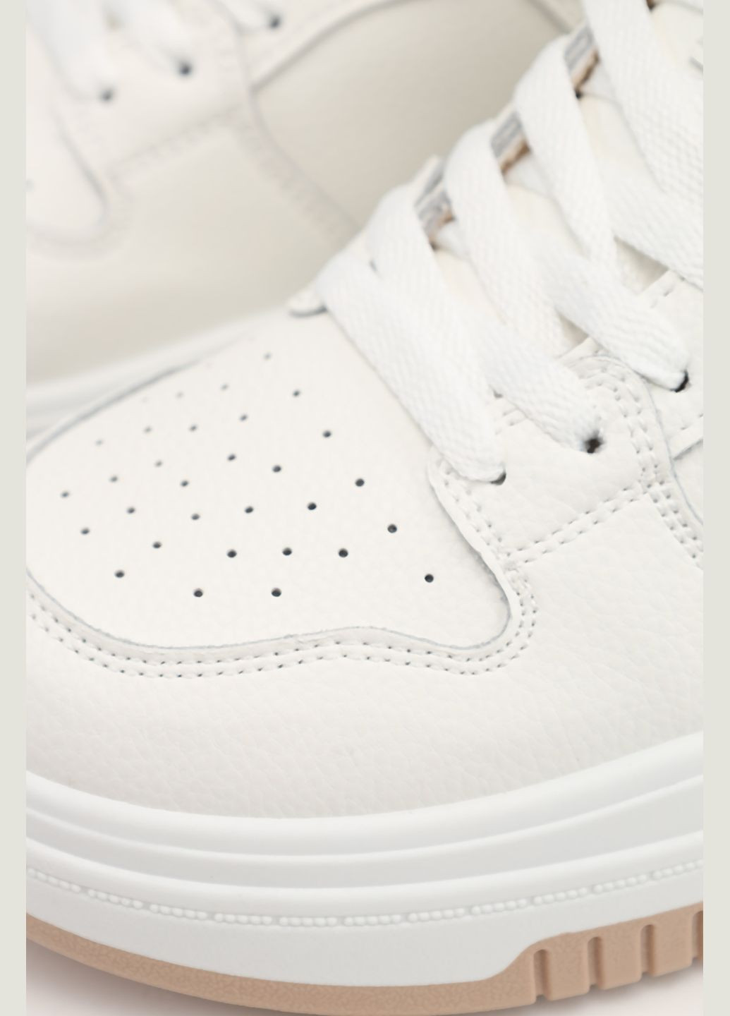 Білі кеди на платформі жіночі колір білий цб-00264103 Yuki