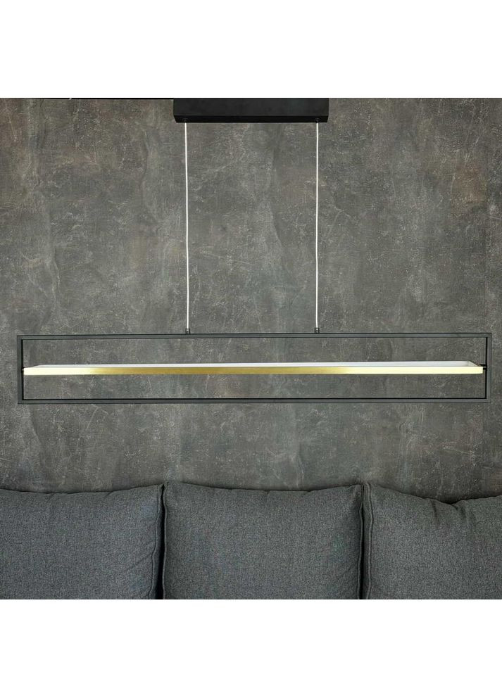 Світильник LED smart PRADA-P+пульт 90W 3000-5000K IP20 прямокутник чорно-золотий Violux (365652251)