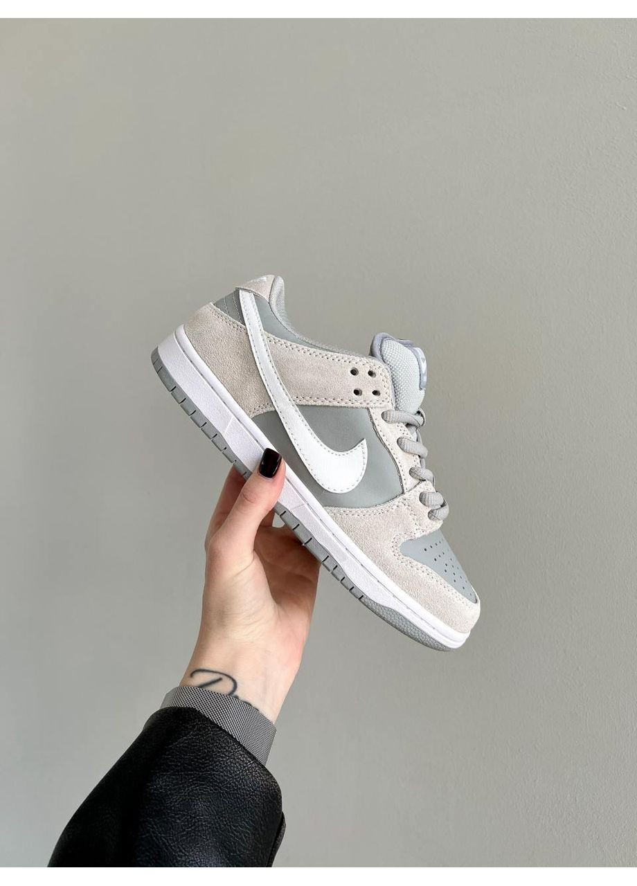 Серые демисезонные кроссовки мужские nike dunk disrupt grey white найк сб данк No Brand