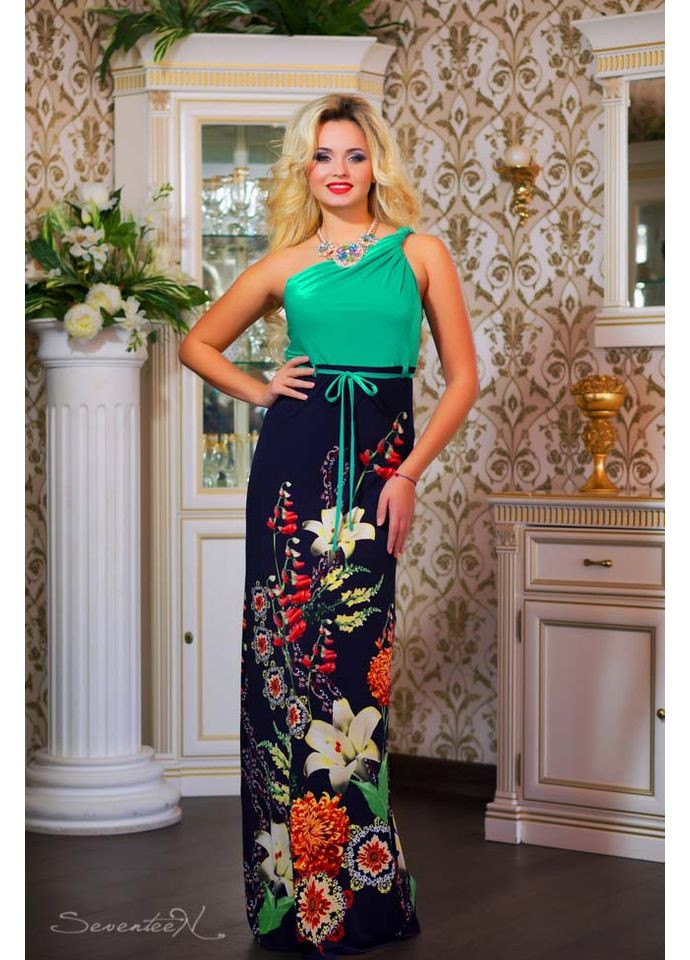 Синее платье 367.0795 Seventeen