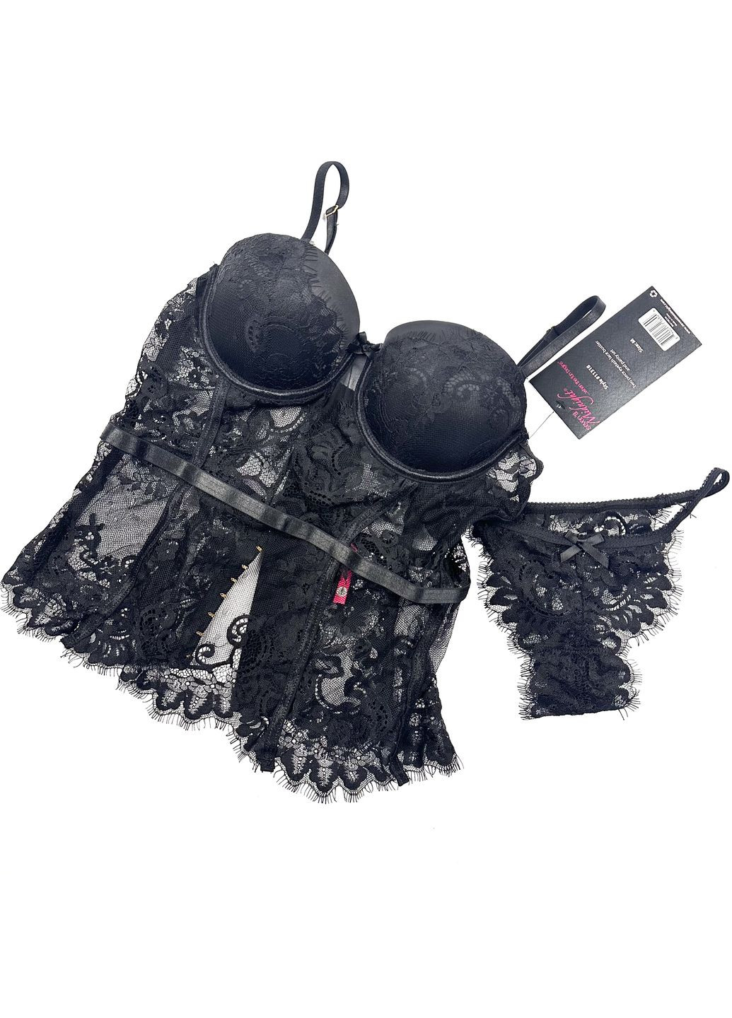 Черный демисезонный белье комплект btg-0123 12 midnight