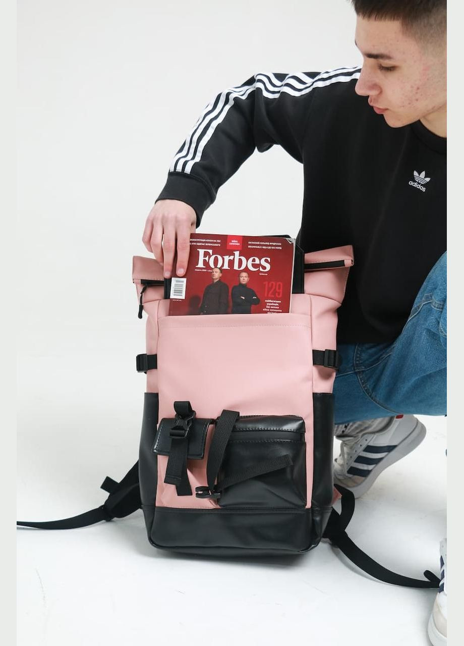 Рюкзак Rolltop розовый из экокожи ToBeYou RolltopNew (322425677)