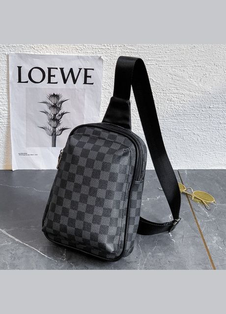 Качественная мужская сумка на грудь экокожа, сумка-слинг для мужчин месенджер кросс-боди Eton (334729473)