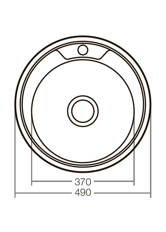 Мийка кухонна Z490-06-170E (satin) (ZX2618) Zerix (322006174)