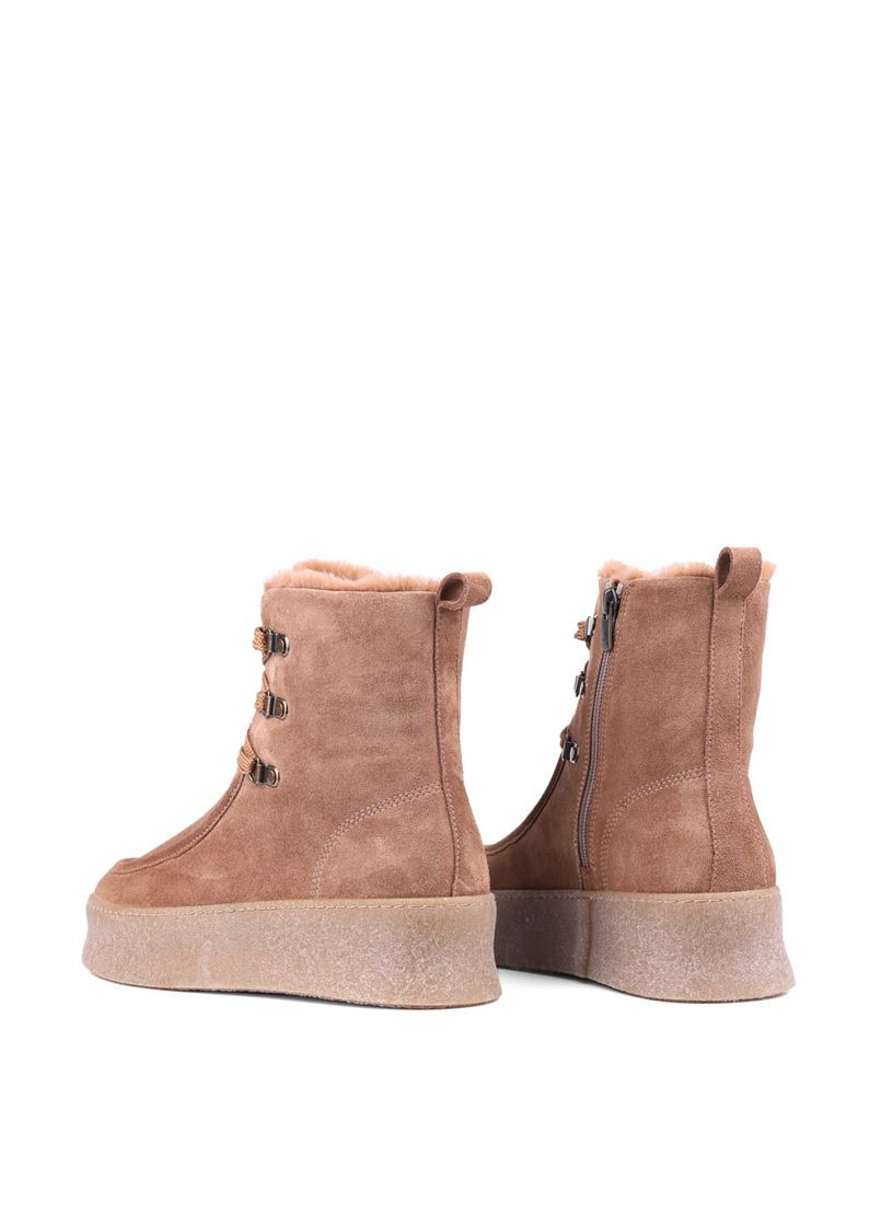 Жіночі Черевики 24KB-1792-3 Бежевий Велюр Attizzare (302651828)