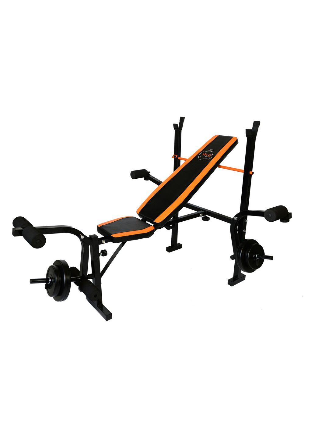 Лавка для жима 0055 Набор STRONG штанга 128 КГ WCG (346531560)