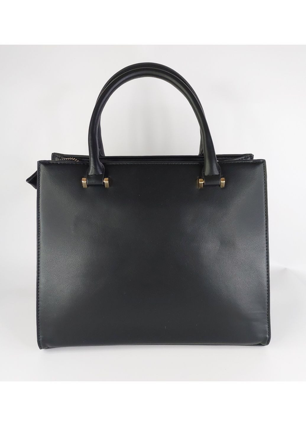 Женская каркасная сумка с двумя ручками средняя черная David Jones (368774432)