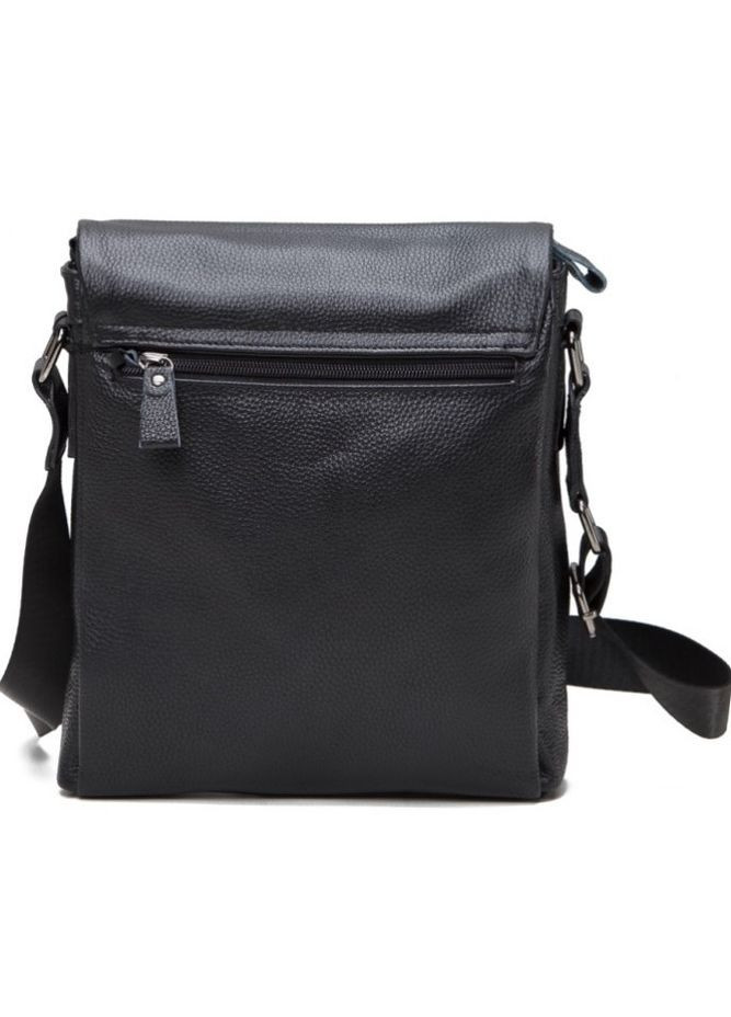 Сумка мужская из натуральной кожи черная Tiding Bag (308791635)