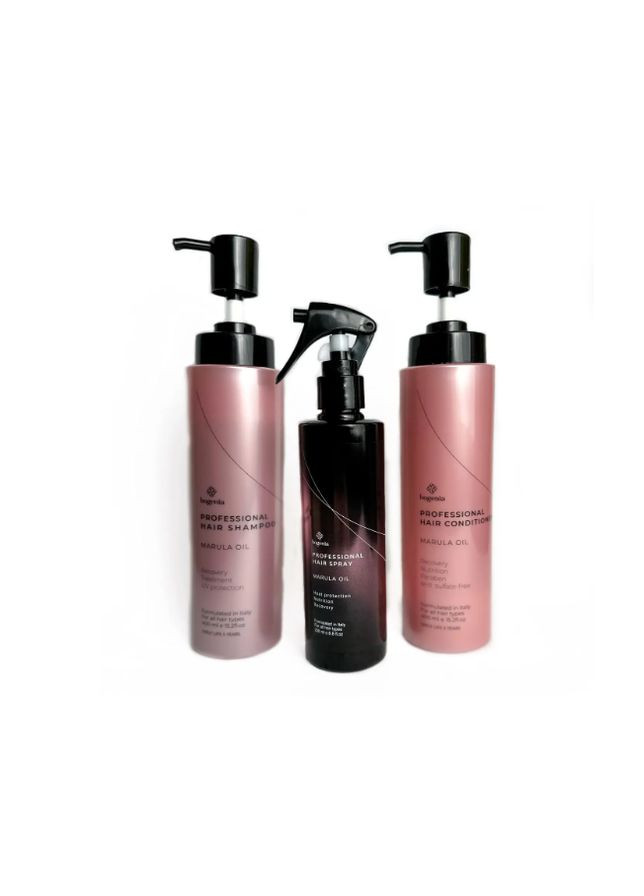 Набір: спрей, кондиціонер, шампунь Professional Hair Marula Oil Bogenia (267507055)