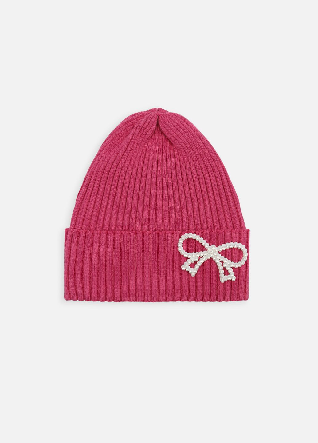 Шапка для дівчинки колір малиновий ЦБ-00258286 Yuki (302434270)
