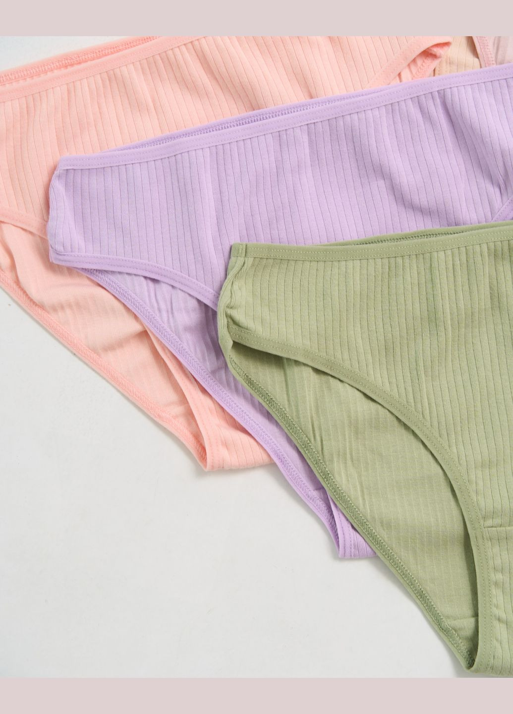 Жіночі трусики тижневки в рубчик – комплект 7 пар Nicoletta (340276963)