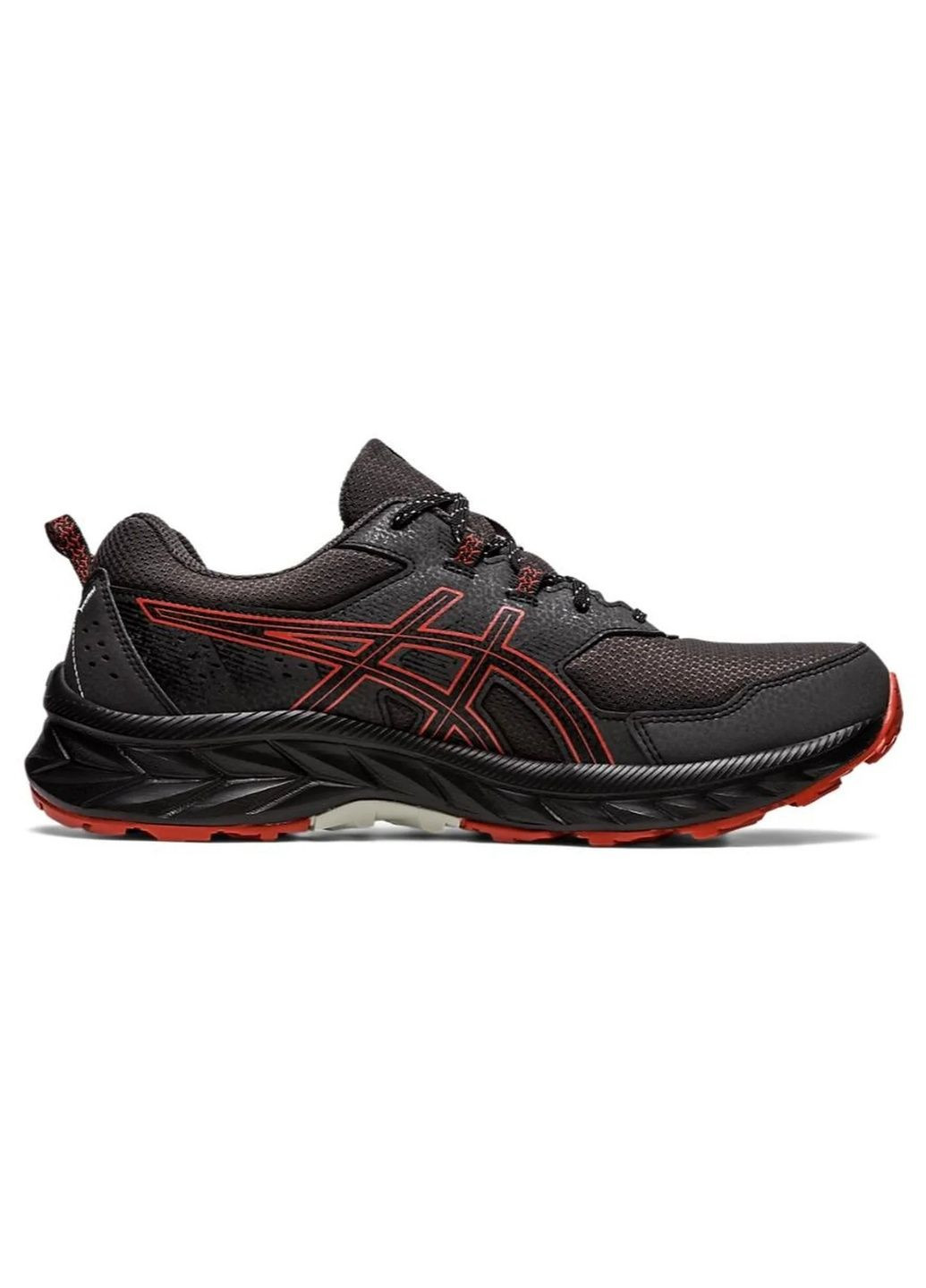 Черные кроссовки мужские gel-venture 9 black/red 1011b486-021 Asics
