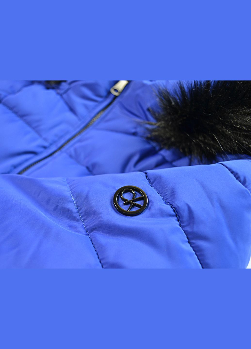 Синяя демисезонная куртка Calvin Klein